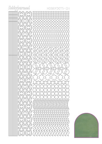 Hobbydots sticker - Mirror - Apple