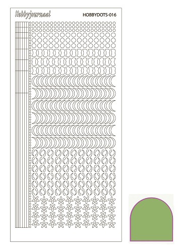 Hobbydots sticker - Mirror Lime