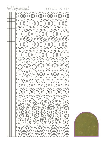 Hobbydots sticker - Mirror Gold
