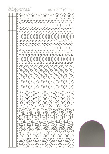 Hobbydots sticker - Mirror Silver