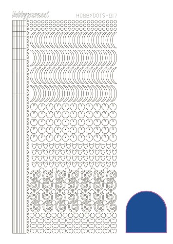 Hobbydots sticker - Mirror Blue