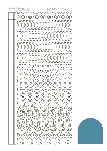 Hobbydots sticker - Mirror Turquoise