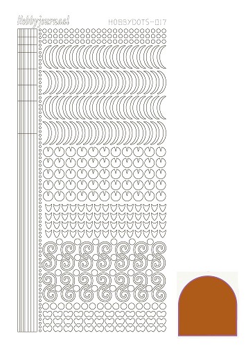 Hobbydots sticker - Mirror Brown
