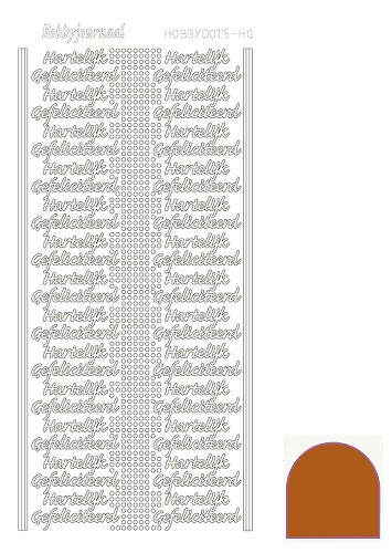 Hobbydots sticker - Mirror Brown