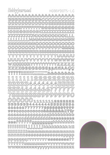 Hobbydots sticker - Mirror Silver