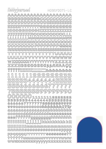 Hobbydots sticker - Mirror Blue