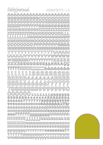 Hobbydots sticker - Mirror Yellow