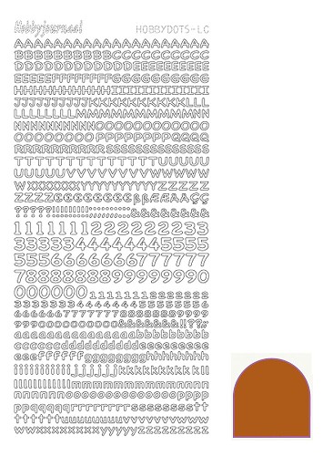 Hobbydots sticker - Mirror Brown