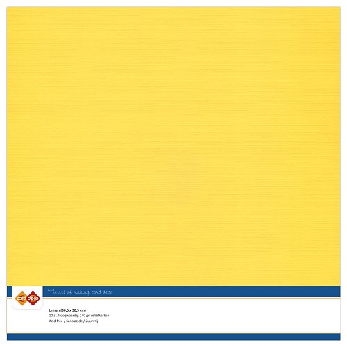 Linnenkarton - 30.5 x 30.5 - Oker