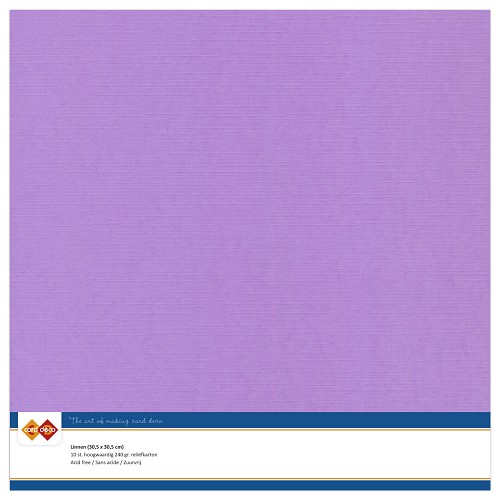 Linnenkarton - 30.5 x 30.5 - Lila