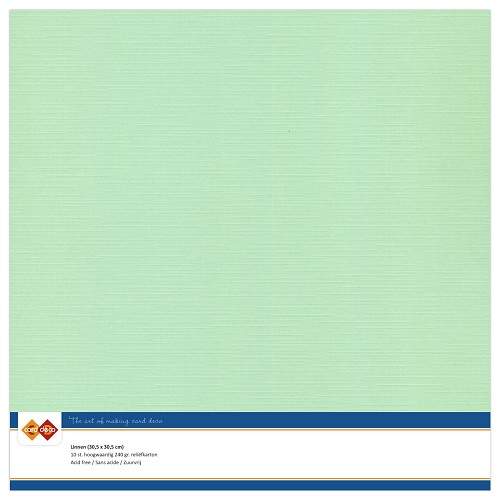 Linnenkarton - 30.5 x 30.5 - Midden groen