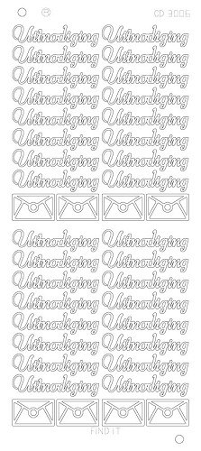 Uitnodiging platinum - Zilver