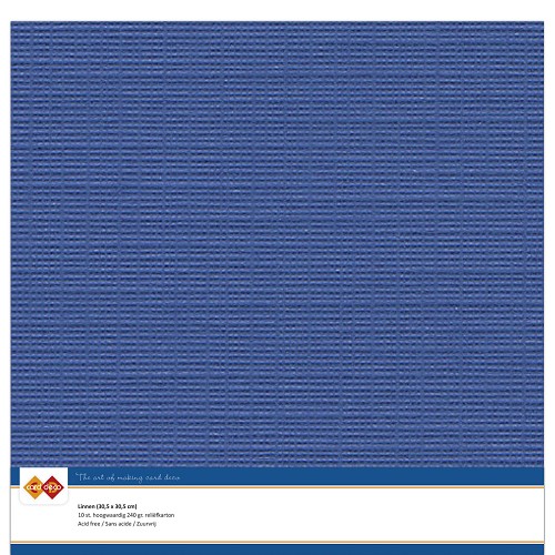 Linnenkarton - 30.5 x 30.5 - Ultramarijn