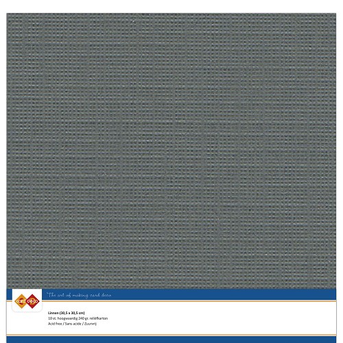 Linnenkarton - 30.5 x 30.5 - Donker grijs