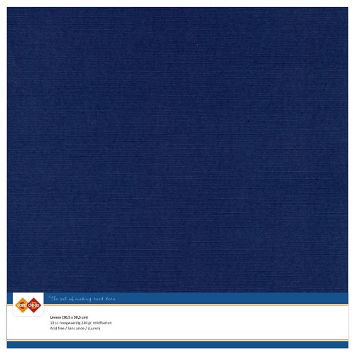 Linnenkarton - 30.5 x 30.5 - Donker blauw