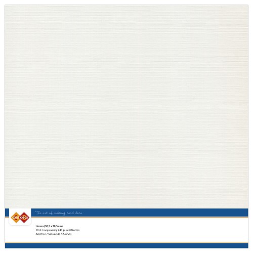 Linnenkarton - 30.5 x 30.5 - Licht grijs
