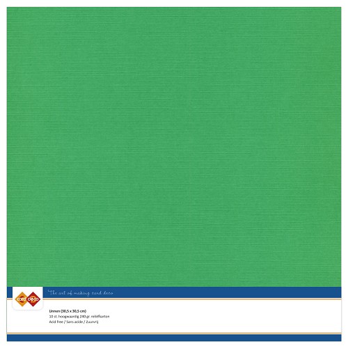 Linnenkarton - 30.5 x 30.5 - Groen