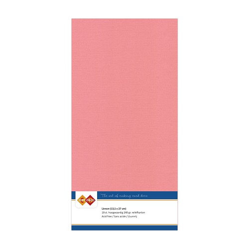 Linnenkarton - Vierkant - Oud Roze
