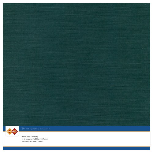 Linnenkarton - 30.5 x 30.5 - Jade