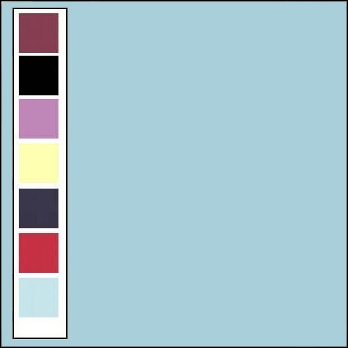 Linnenkarton - Oplegkaartjes - Zacht blauw