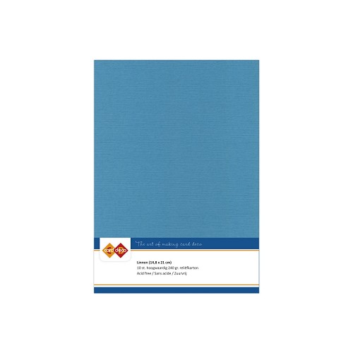 Linnenkarton - A5 - Turquoise