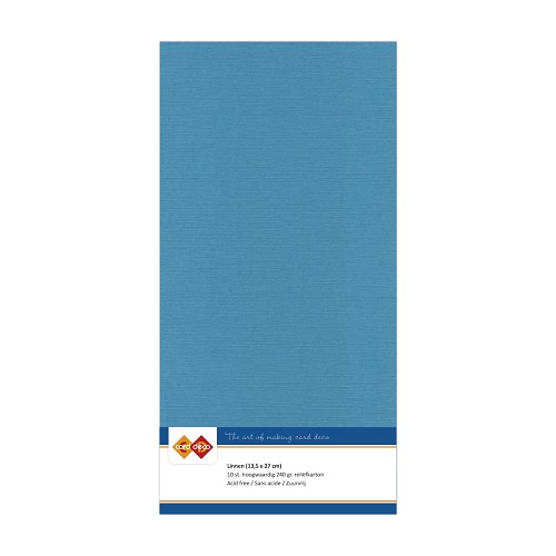 Linnenkarton - Vierkant - Turqoise