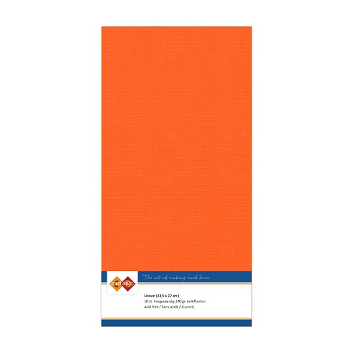 Linnenkarton - Vierkant - Oranje