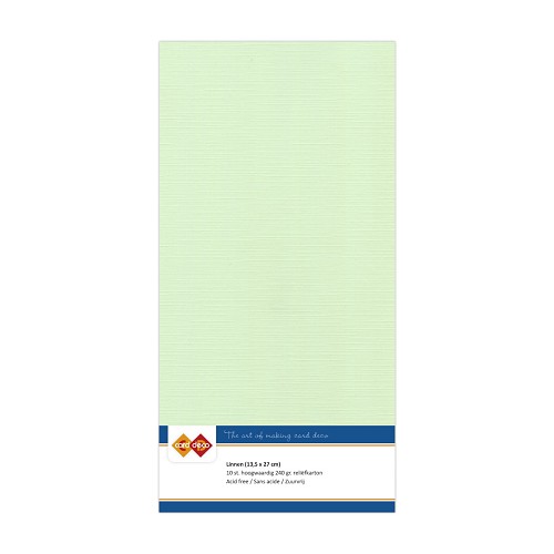 Linnenkarton - Vierkant - Licht groen