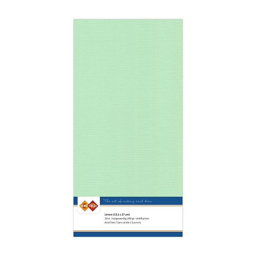 Linnenkarton - Vierkant - Midden groen