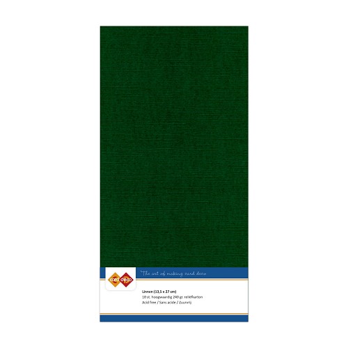 Linnenkarton - Vierkant - Kerst groen