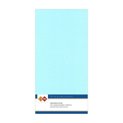 Linnenkarton - Vierkant - Licht blauw