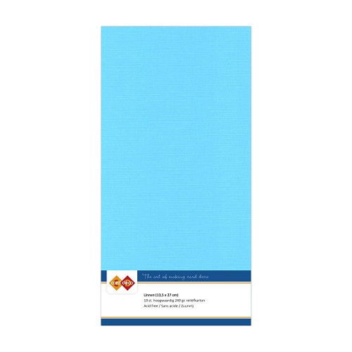 Linnenkarton - Vierkant - Hemels blauw
