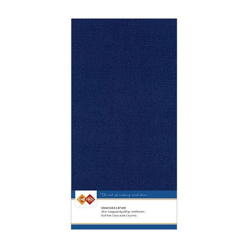 Linnenkarton - Vierkant - Donker blauw