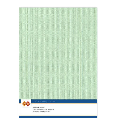 Linnenkarton - A4 - Midden groen