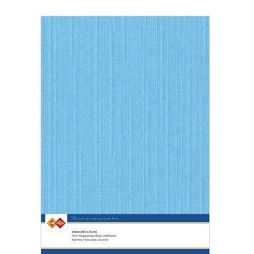 Linnenkarton - A4 - Hemels blauw