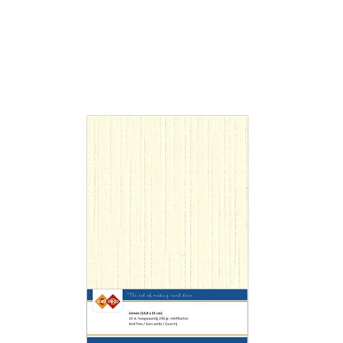 Linnenkarton - A5 - Creme