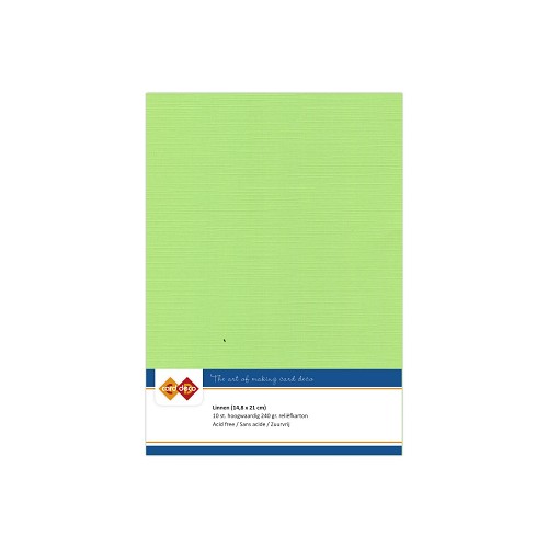 Linnenkarton - A5 - Mei groen