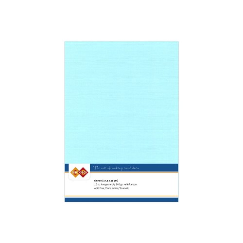 Linnenkarton - A5 - Licht blauw