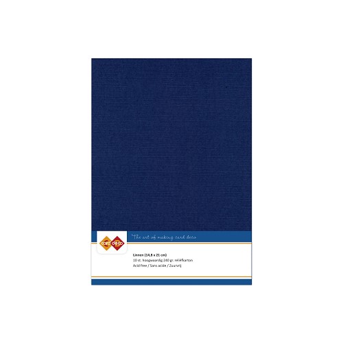 Linnenkarton - A5 - Donker blauw
