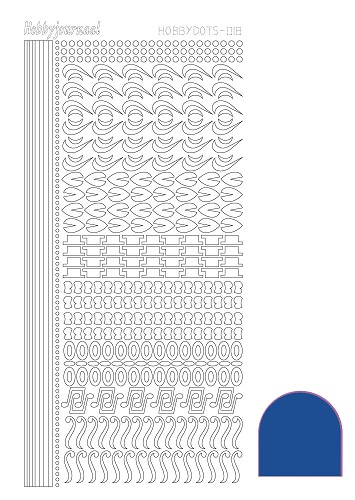 Hobbydots sticker - Mirror Blue