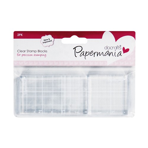 Clear Stamp Blocks - 1.75 x 3 & 1.75 x 1.75 (2Pk)