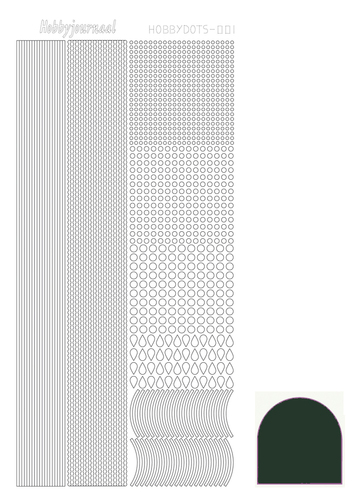 Hobbydots sticker - Mirror - Christmas Green