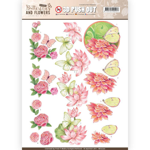 3D Push Out - Jeanine's Art - Classic Butterflies and Flowers - Sweet Butterflies