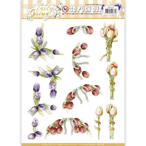 3D Pushout - Precious Marieke - Early Spring - Early Tulips