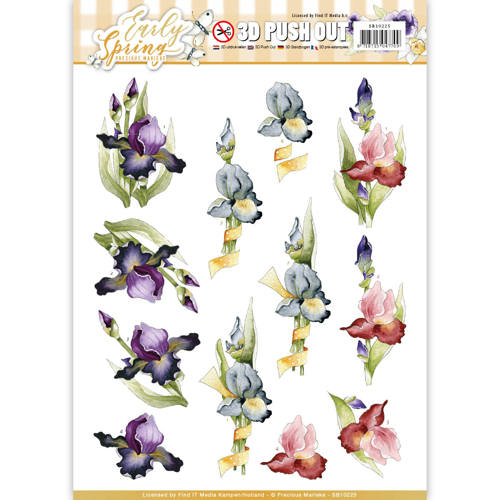 3D Pushout - Precious Marieke - Early Spring - Early Irises
