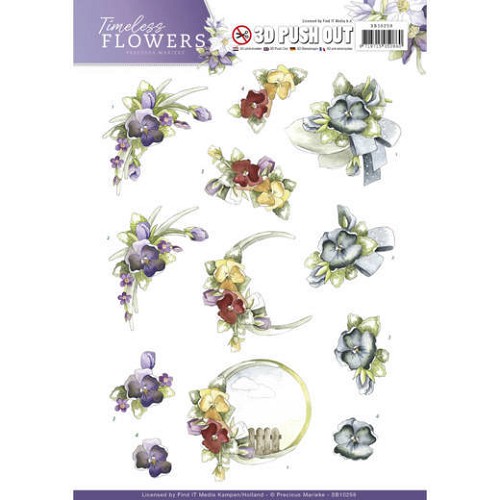 Push Out - Precious Marieke - Timeless Flowers - Violets