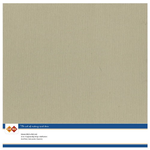 Linnenkarton - 30,5 x 30,5 - taupe