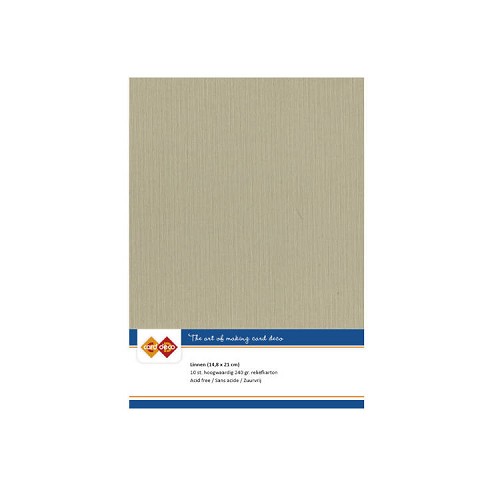 Linnenkarton - A5 - taupe