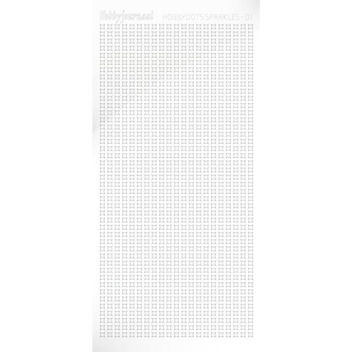 Hobbydots sticker Sparkle 01 Adhesive White