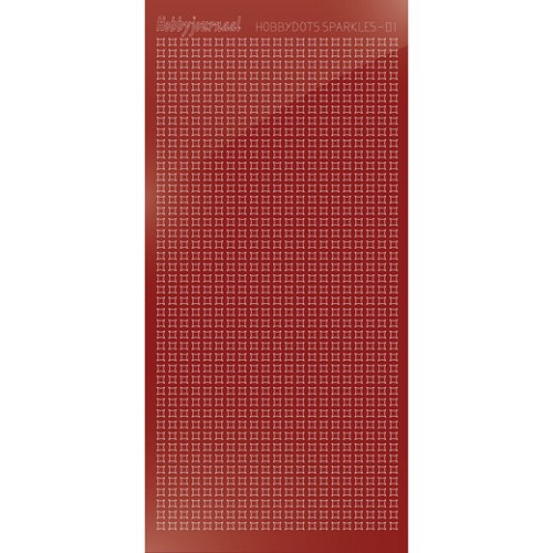 Hobbydots sticker Sparkles 01 Mirror Red